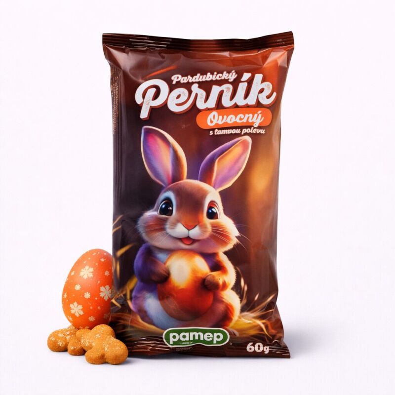 Pardubický perník ovocný velikonoční s polevou 60 g